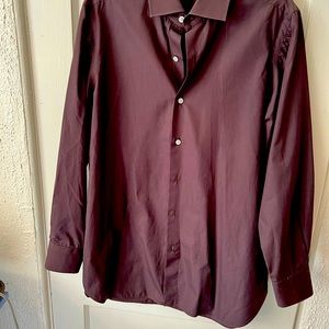 Made in Italy… fabulous chocolate brown dress shirt